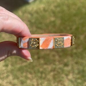 CALF FUR Tangerine Adjustable bracelet